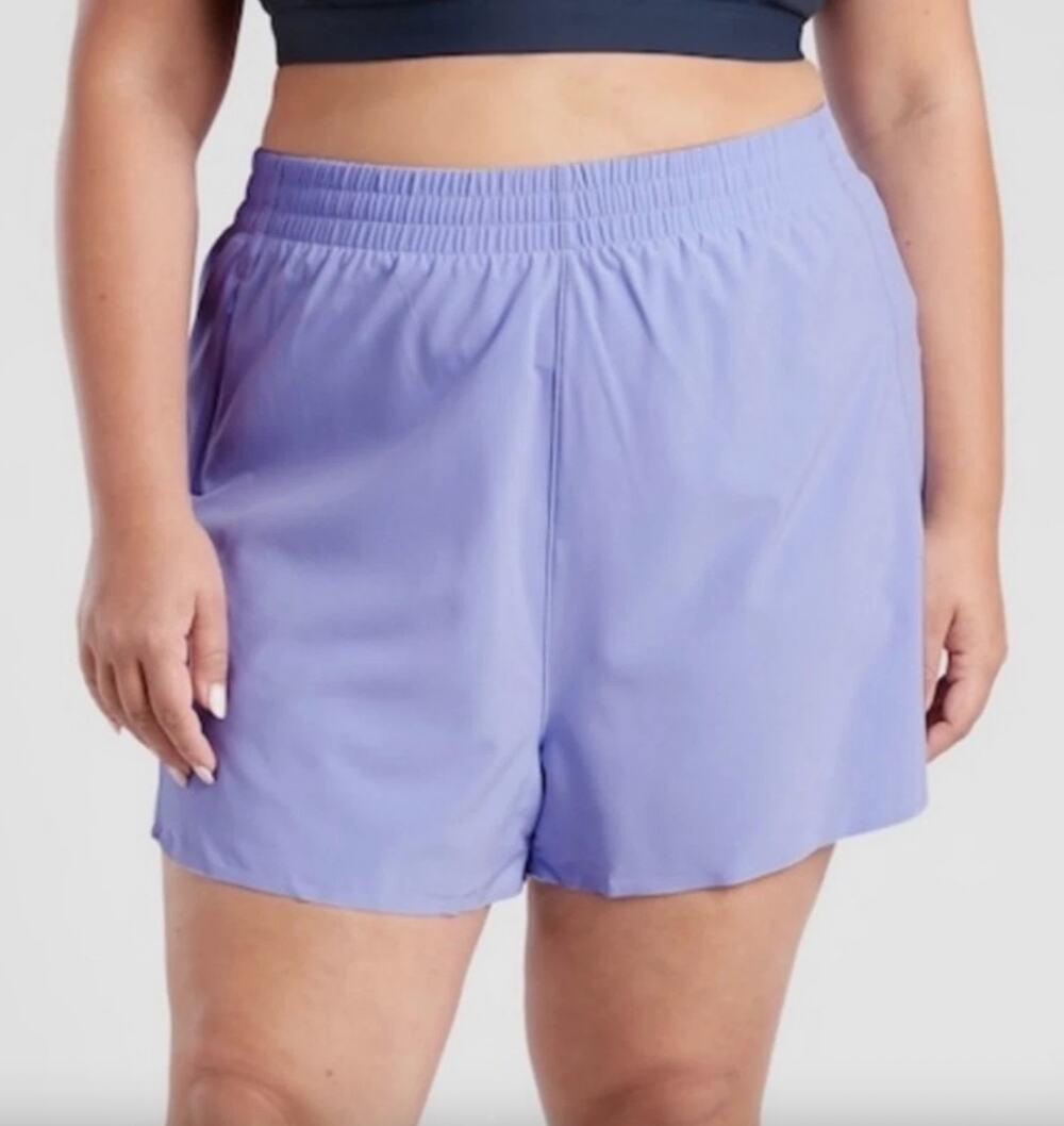 NEW Athleta Hustle 3" Shorts Size 1X Lightweight Exercise Gym Workout Running